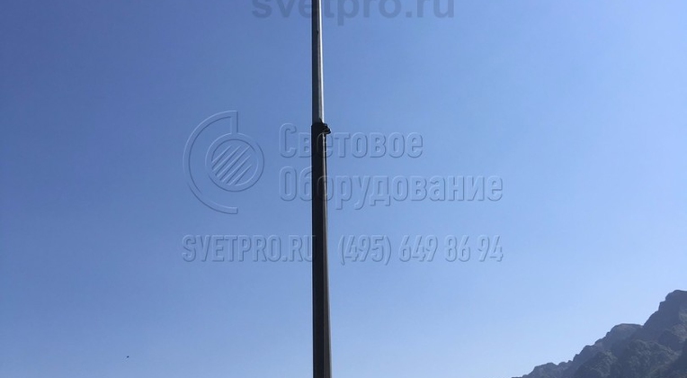 Освещение кемпинга в Абхазии.