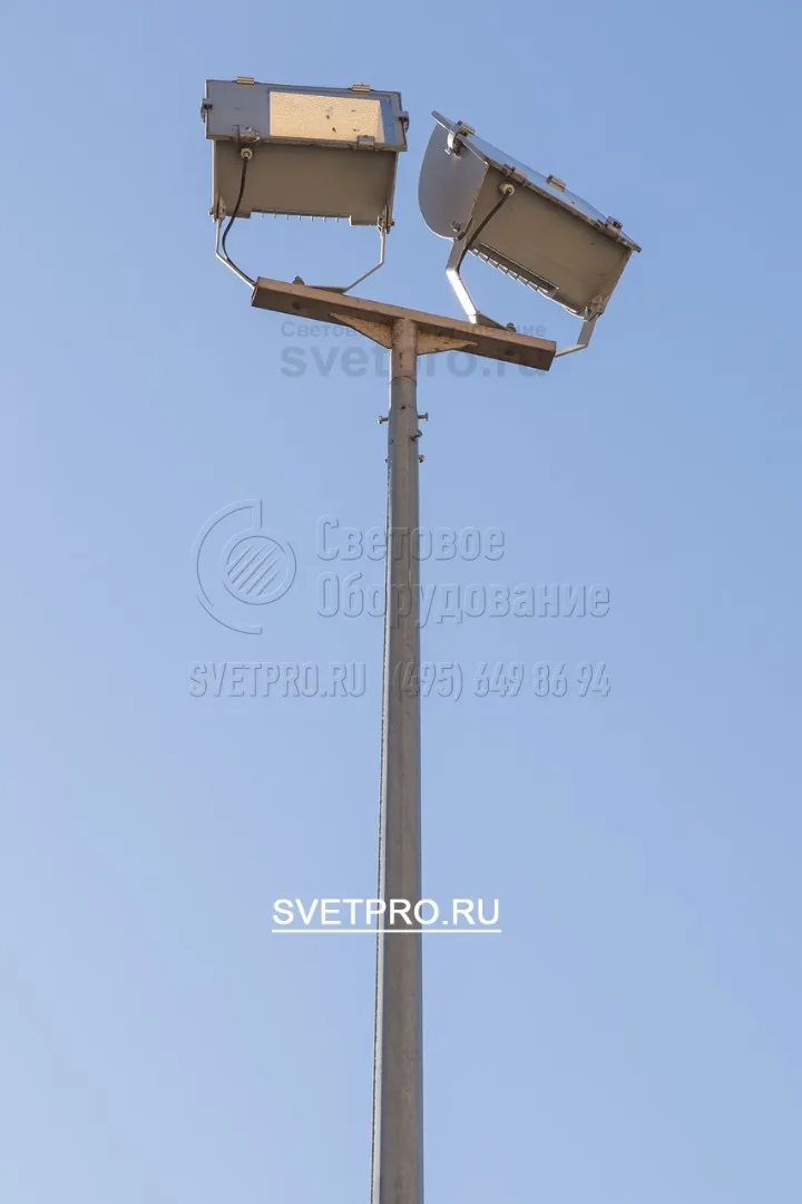 Опоры ОГК-3 так же применимы для архитектурной подсветки и подсветки памятников, с помощью т-обр. кронштейнов и прожекторов
