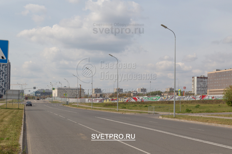 Освещение проезжей части в г. Москва