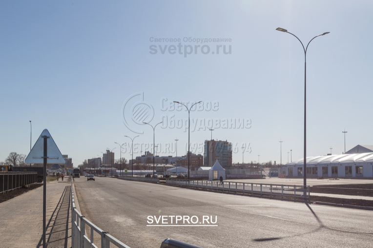 Освещение проезжей части в г. Нижний Новгород Московский р-он.