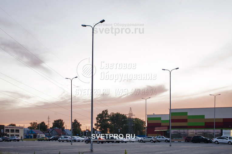 Для освещения автопарковок идеально подходят опоры несиловые граненые конические ОГК, так как они легче по весу по сравнению с силовыми опорами и дешевле.