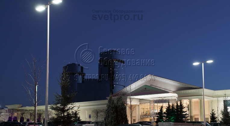 Иллюминация парковки ТРЦ Vegas г. Москва опорами НПК-9,0/11,0-02-ц.