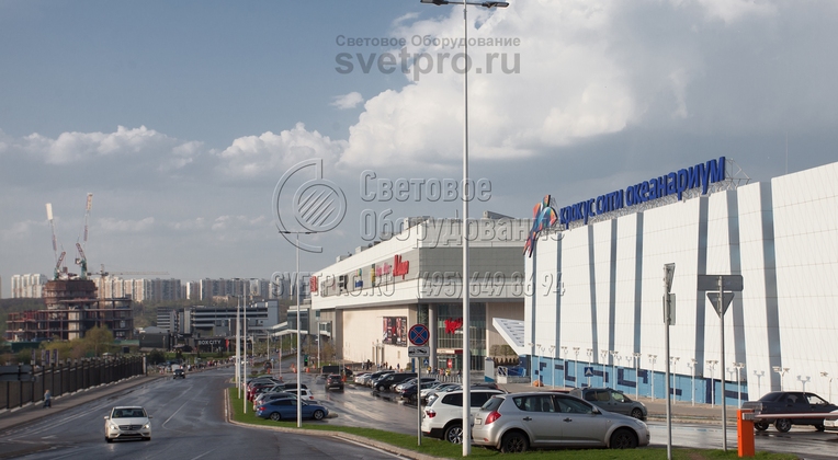 г. Москва, освещение Бульвара строителей и прилегающей парковки опорами НПК-10/11,5-02-ц.