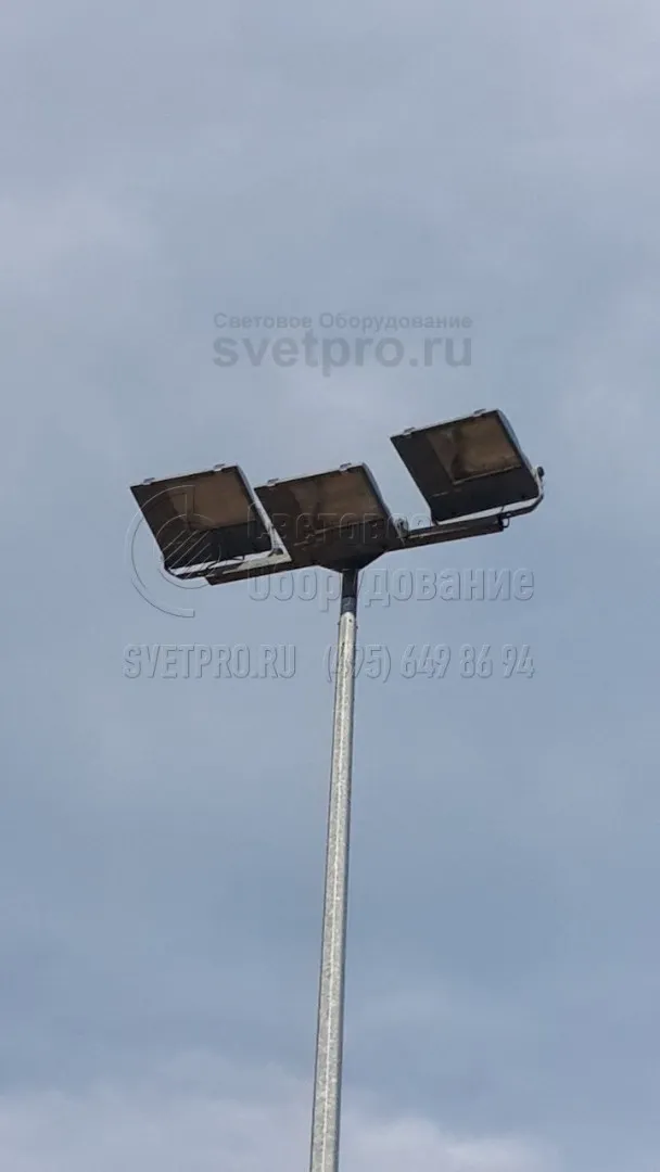 Использование опоры для подсветки различных спортивных площадок.