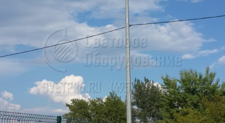 Размещение сетей наружного освещения с небольшой изгибающей нагрузкой до 50 кг. Позволяет экономить на дорогих силовых опорах и реализовать освещение с минимальными затратами.