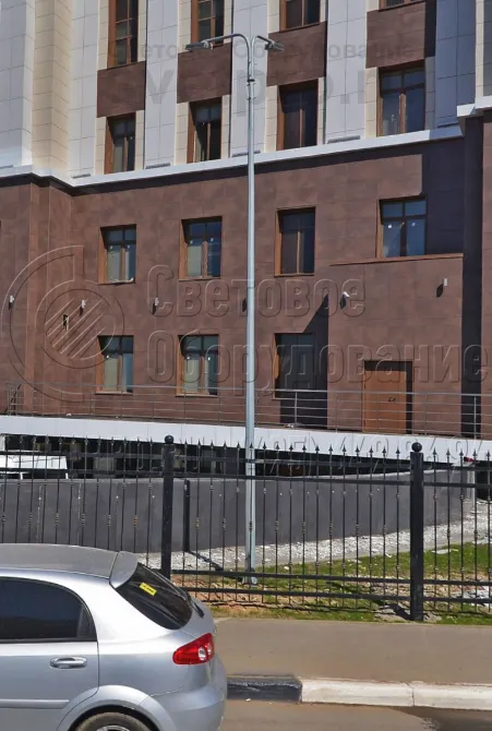 Освещении территории Международного коммерческого арбитражного суда в Нижнем Новгороде.