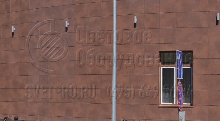 Освещении территории Международного коммерческого арбитражного суда в Нижнем Новгороде.