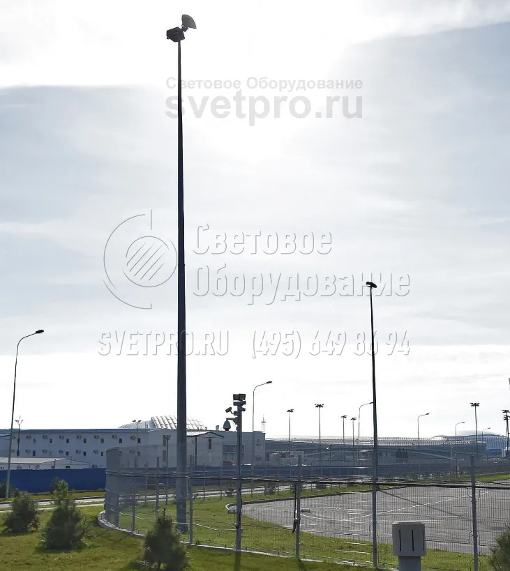 Освещение тренировочной базы олимпийского резерва.