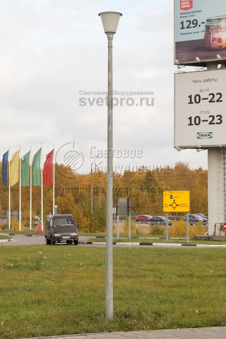 У опор НФК-7,0-02-ц есть ряд преимуществ по сравнению с ж/б опорами: прочность, долговечность, эстетический внешний вид.