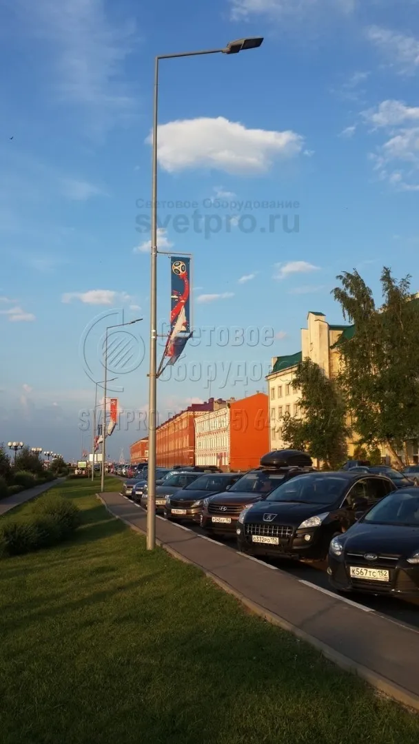Для освещения парковки могут быть использованы опоры НФК-9,0-02-ц