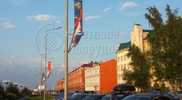 Для освещения парковки могут быть использованы опоры НФК-9,0-02-ц