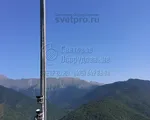 П-ФГ-12 Опора складывающаяся фланцевая граненая высота 12 метров