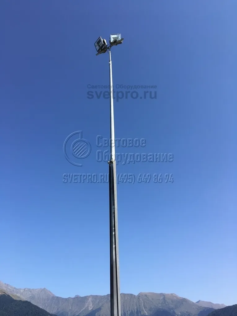 Освещение горных дорог северного Кавказа.
