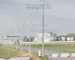 СФГ-400-9 Опора силовая фланцевая граненая высота 9 метров