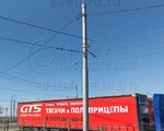 ТП-700-9 Опора контактной сети прямостоечная трубчатая высота 9 метров
