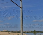 ТФГ-700-10 Опора контактной сети фланцевая граненая высота 10 метров